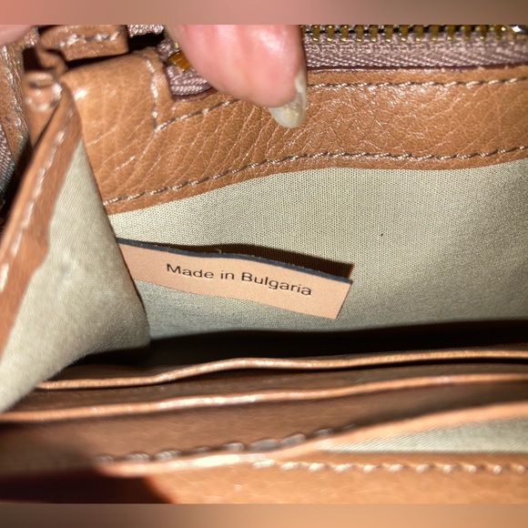 Chloe Metal Ribbon Zip Around Leather Wallet Tan/Carmel - Vintage - Picture 13 of 14